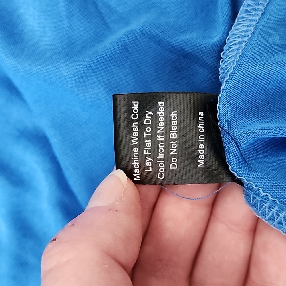 Pol Bright Blue Patchwork Pocket Tee - image 6